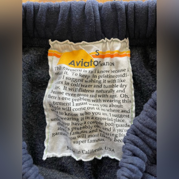 AVIATOR NATION sweatpants aspen Colorado logo blue - Picture 6 of 13